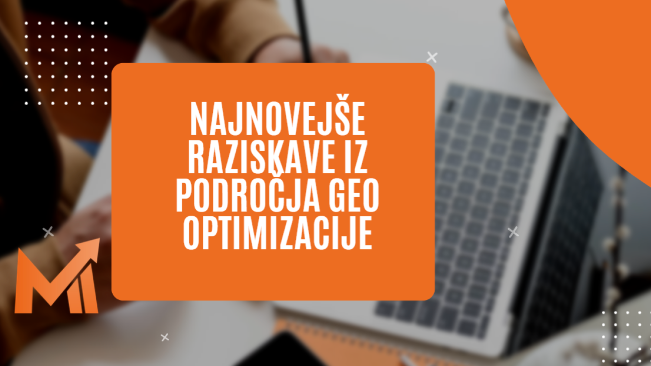 geo optimizacija raziskave